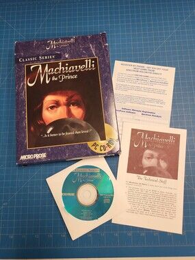 Machiavelli The Prince PC CD-ROM Game MicroProse Classic IBM Compatible Series